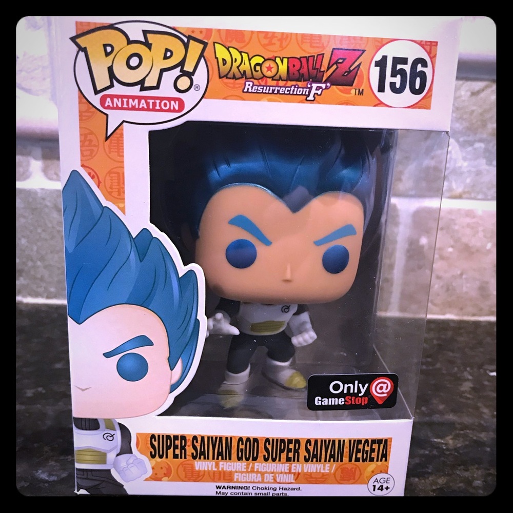 RARE METALLIC GAMESTOP SUPER SAIYAN GOD VEGETA POP